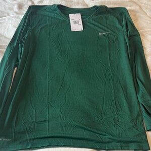 Nike Dri-FIT Green Long Sleeve Top